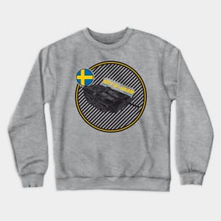 Strv-103B Swedish Main Battle Tank print on light Crewneck Sweatshirt